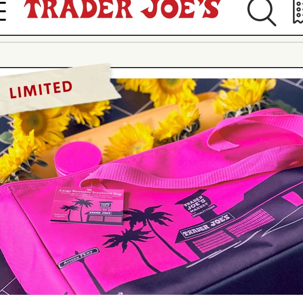 Pink bag / Trader Joe’s haute pink never used